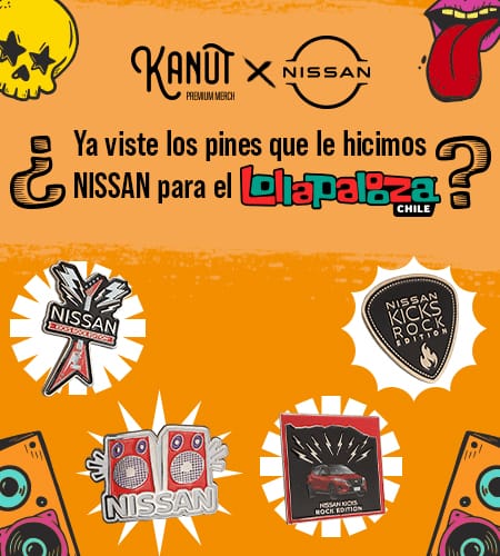 Proveedor de pines y merchandising oficial para festivales, productoras y eventos masivos.